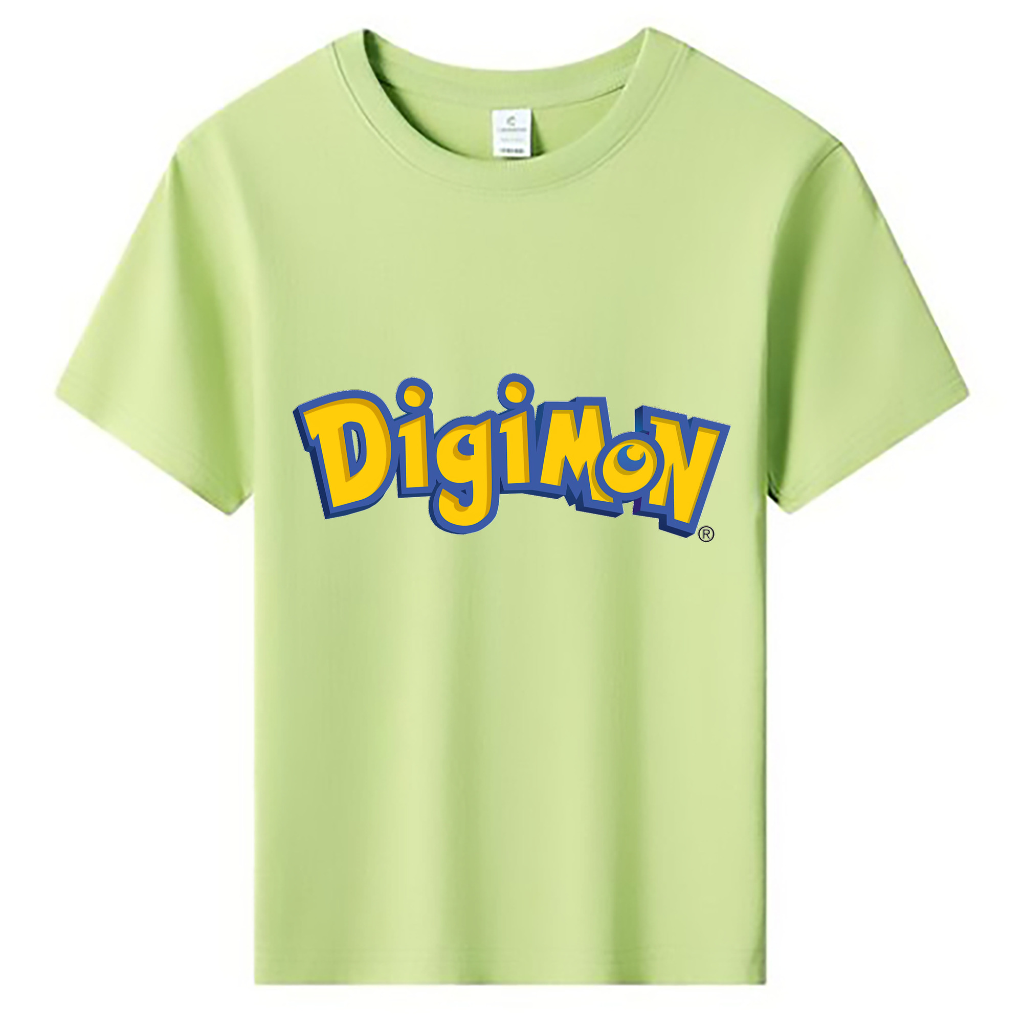 （画像用） Digimon デジタルモンスター/デジモン 綿100％キッズTシャツ（フロントプリント）